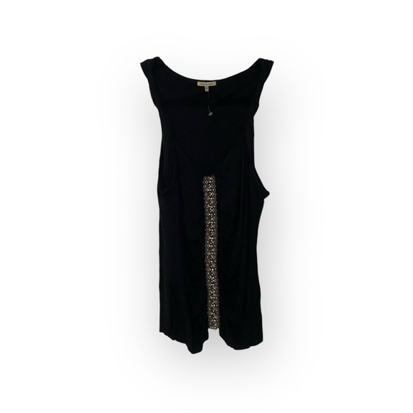 new Bordeaux ᪥ Beaded Seamless Stretch Twisted Strap Top ᪥ Black ᪥ Medium - Picture 1 of 16